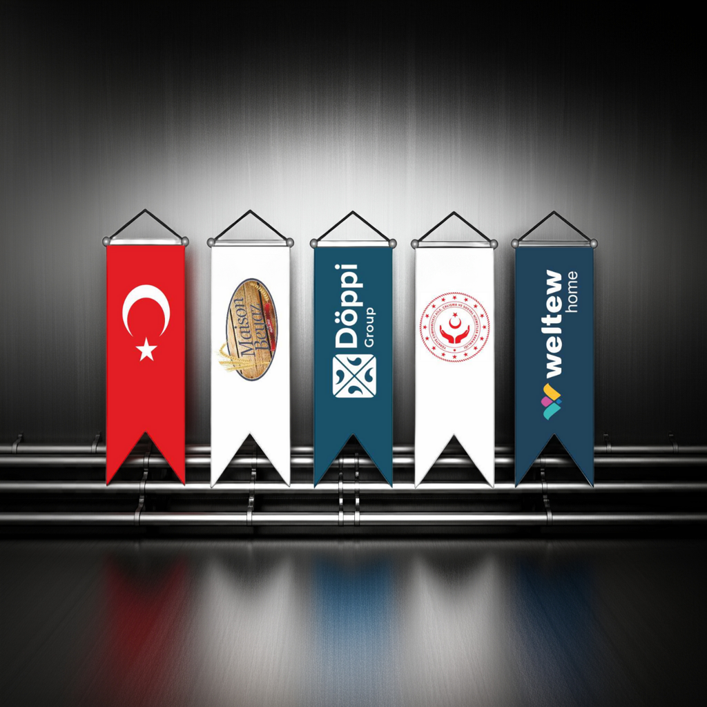 Kırlangıç Bayrak Seti ( Asma ipi ve çubuk dahil )