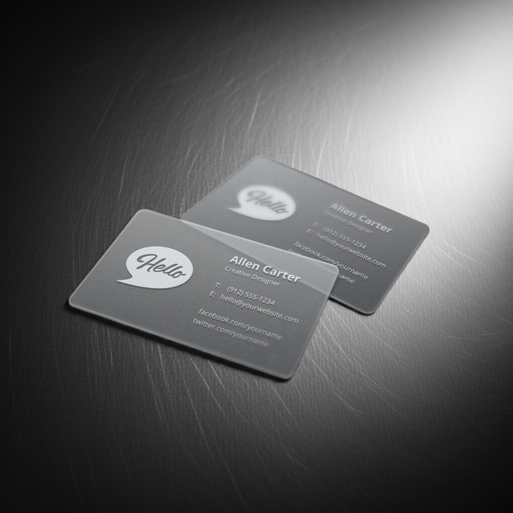 PVC Kartvizit 83x51 mm