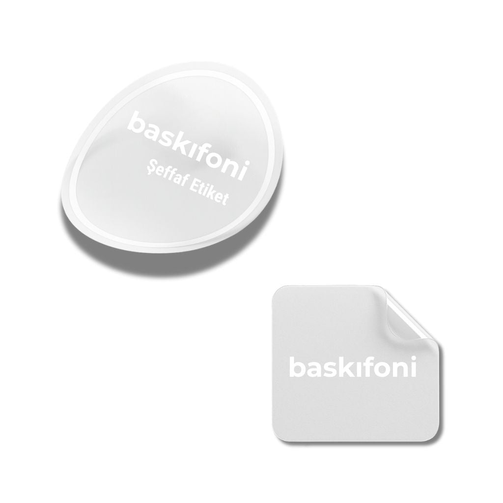 Şeffaf Sticker Etiket